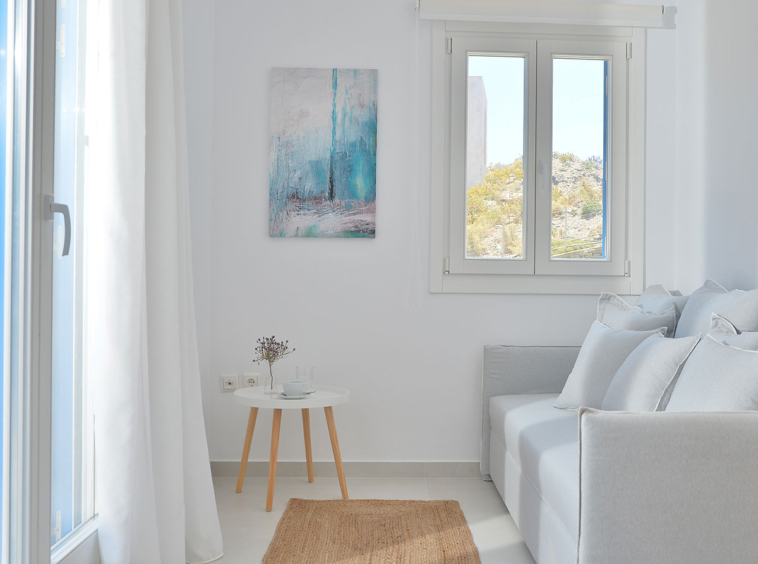 Villa Hydroussa Sitting Room